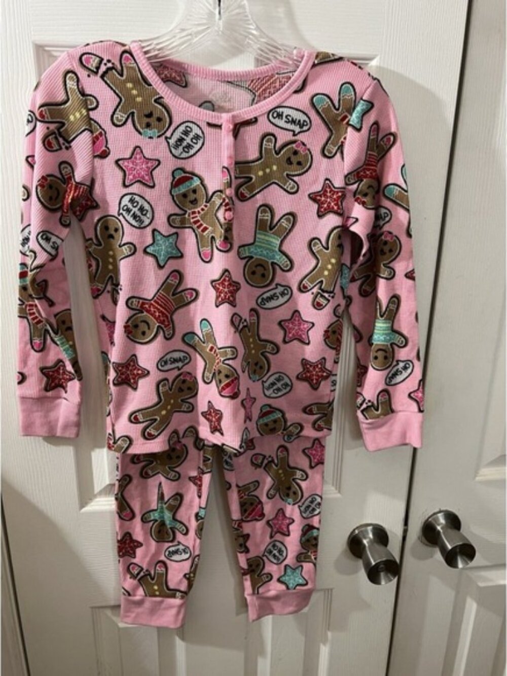 Justice Gingerbread Pajama‎ Set Holiday Size 8 NWOT